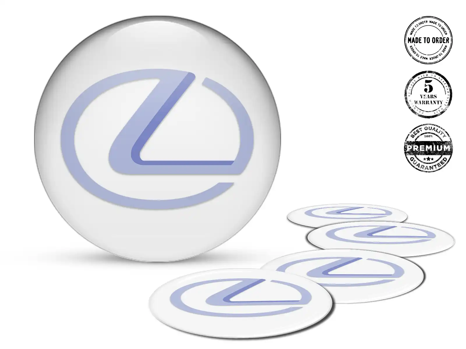 Lexus Ruota Decalcomanias Stile Badge Silicone Esclusivo
